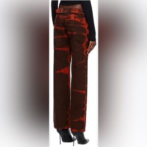 Miaou Marco Red Tie Dye Jeans Sz M